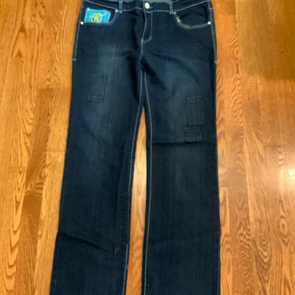 Men's Coogi Jeans Spell Out Blue 36 X 33 - Picture 3 of 9